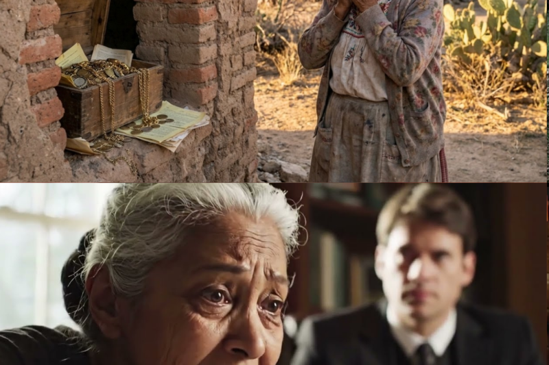 Abandonada por sus hijos compró una casa vieja por 8… lo que había en las paredes sorprendió
