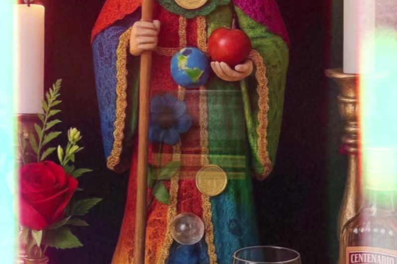 Así es el templo dedicado a la Santa Muerte en el centro de Guadalajara; devoción crece