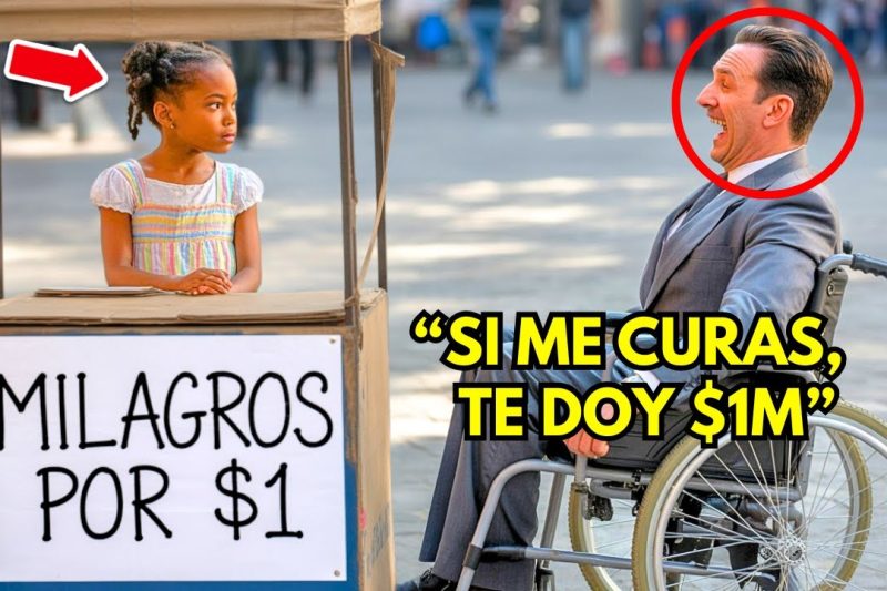“Milagros Por $1” Decía El Puesto — El Millonario Se Burló… Hasta Que La Silla De Ruedas Quedó Vacía