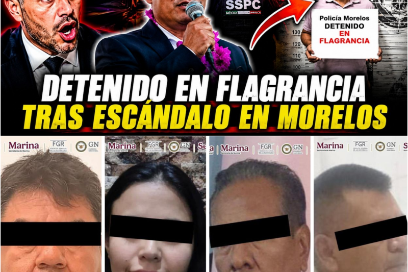¡HARFUCH VA POR EL ALCALDE! Detenido en flagrancia tras escándalo en Morelos