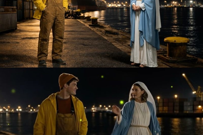 Un pescador habló con la Virgen María en el puerto y escuchó estas palabras increíbles