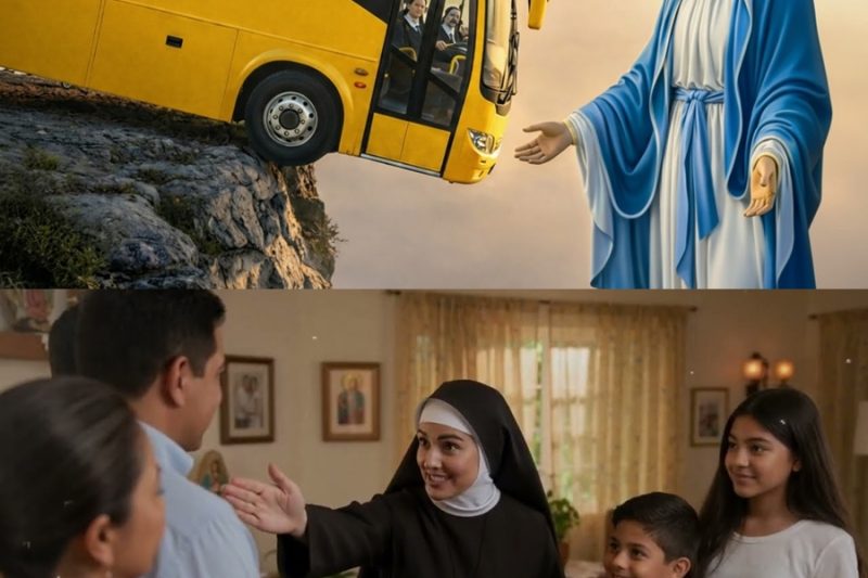  Un autobús con 27 monjas cayó en un precipicio… ¡pero la Virgen María las salvó con un milagro!