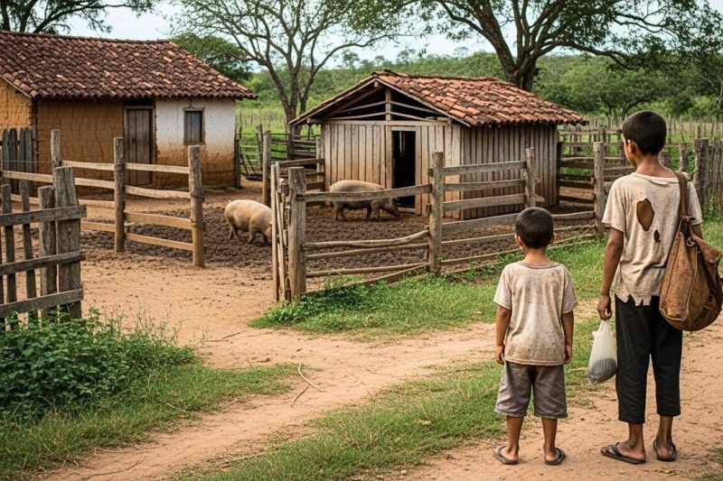 ABANDONADOS Y SIN LUGAR ADÓNDE IR… Encontraron una Vieja Granja con Cerdos — y eso Cambió sus Vidas