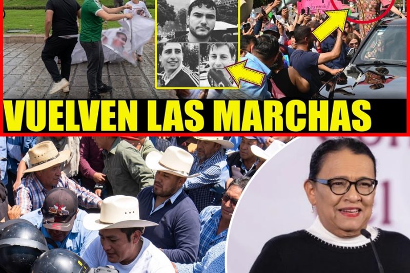 ¡Caos e indignación!: Sujetos agreden a madres buscadoras mientras la CNTE altera la agenda presidencial tras intentar boicotear la gira de la mandataria