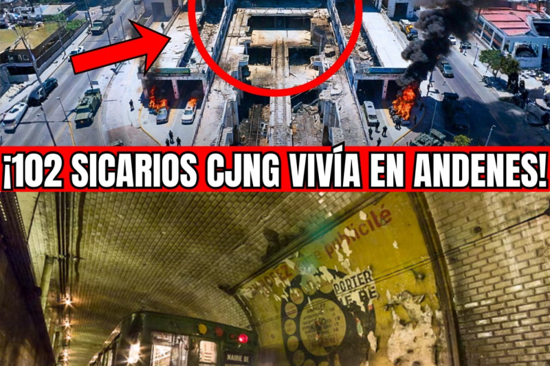 🇲🇽🚨¡SEDENA DESCUBRE “NARCO-ESTACIÓN FANTASMA” EN METRO ABANDONADO! CJNG VIVÍA EN ANDENES 102 SICARIO
