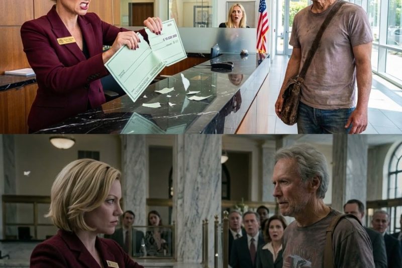 Gerente DESTROZA cheque de $10M de Clint Eastwood… su jefe llegó y dijo “SEÑOR”