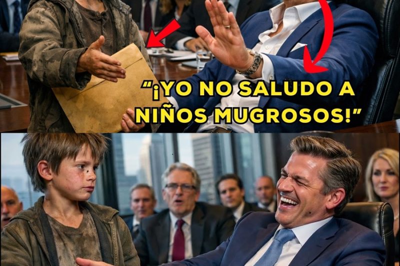 Gerente se BURLÓ del Niño de la Calle… HASTA que Abrió el Sobre que llevaba