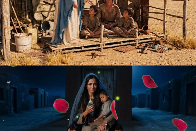  La Virgen María reconstruyó la casa de una madre sin hogar y sus tres hijos en medio del desierto.