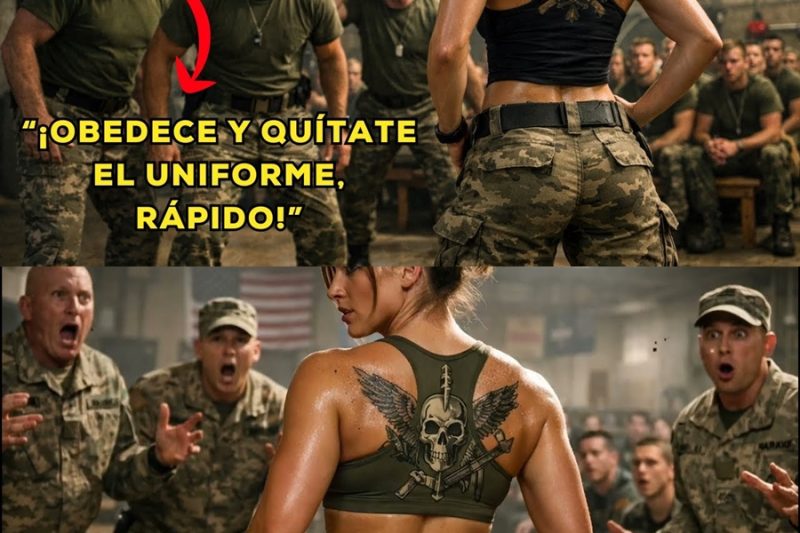 Militares OBLIGAN a una mujer a QUITARSE el uniforme… HASTA que ven su tatuaje