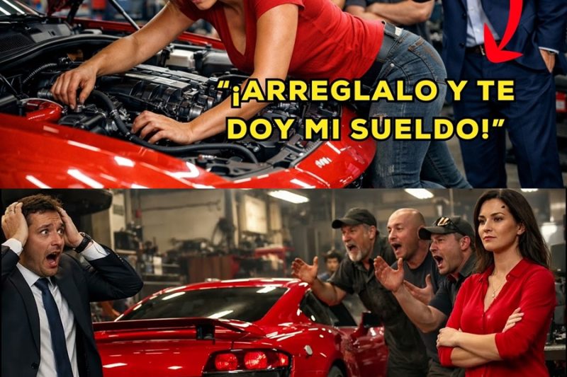 RETARON a mujer SENCILLA a arreglar el coche para burlarse… y DEJO a todos en silencio