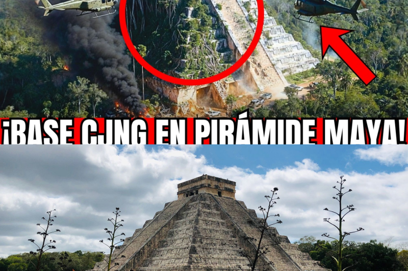 🇲🇽🚨CAMPECHE EN SHOCK: EJÉRCITO HALLA BASE DEL CJNG EN PIRÁMIDE MAYA SIN EXPLORAR: CÁMARAS OCULTAS