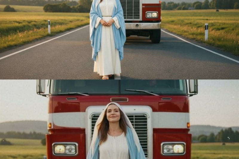 Un camionero ayudó a la Virgen María en la carretera… y ocurrió un milagro en su vida.