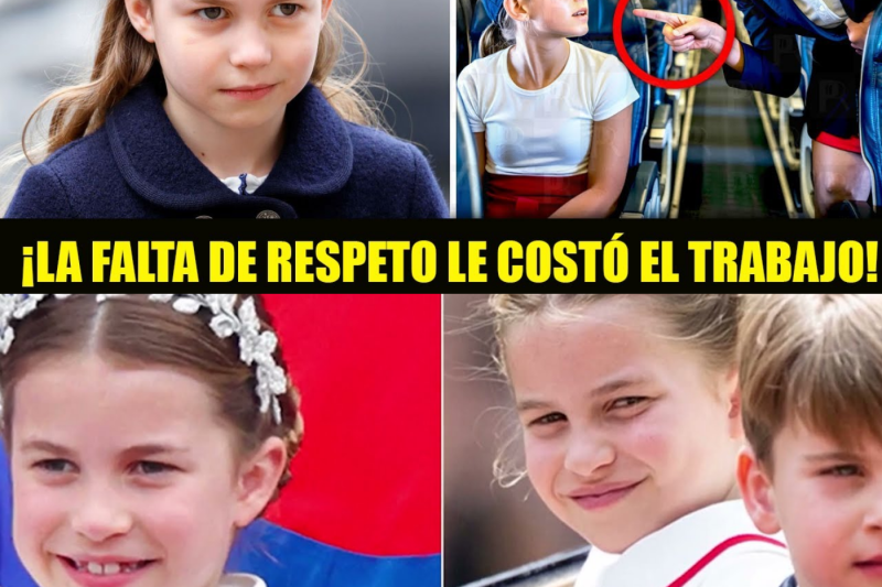 Fuga real y pesadilla a bordo: La princesa Charlotte viaja de incógnito en un vuelo comercial y sufre la humillación de una azafata que desconocía su identidad
