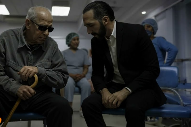 El momento en que Bukele vio sufrir a un anciano ciego – La decisión que tomó SORPRENDIÓ A TODOS