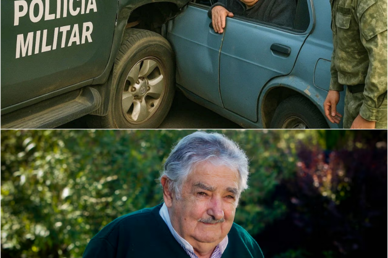 Policía Militar choca contra el auto de José Mujica — Su reacción deja a todo el país emocionado