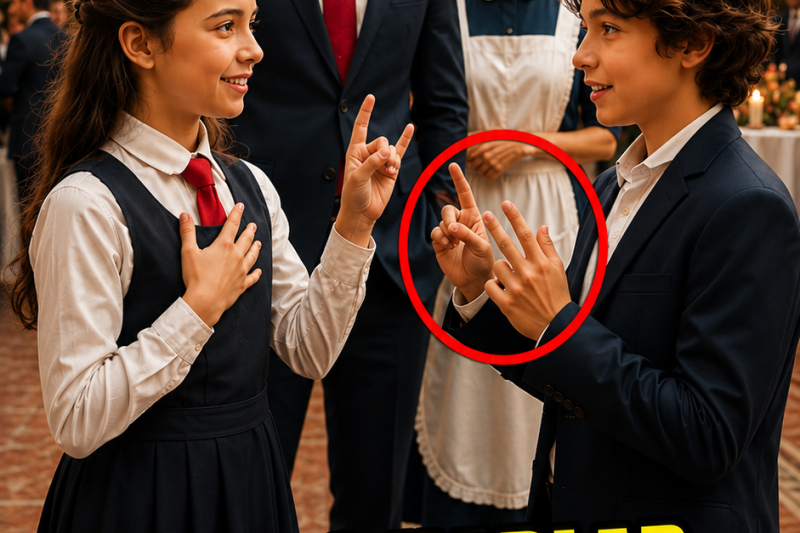 La Hija De La Empleada Vio Que Ignoran Al Hijo Sordo Del CEO… Hasta Que Le Habló Con Señales