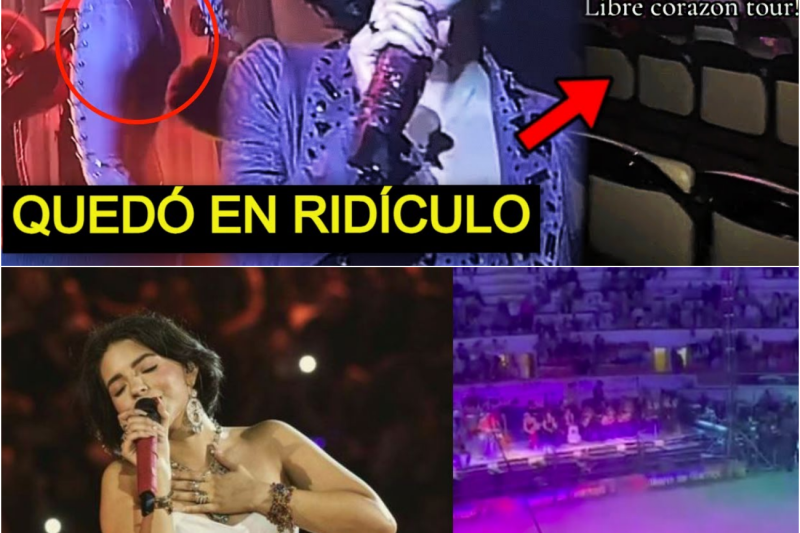 Entre sillas vacías y lágrimas: El accidentado debut de la gira de Ángela Aguilar