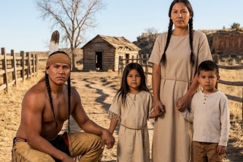 AYÚDAME, NO TENEMOS A DÓNDE IR’ — Dijo la joven al Apache y él cambia totalmente su vida