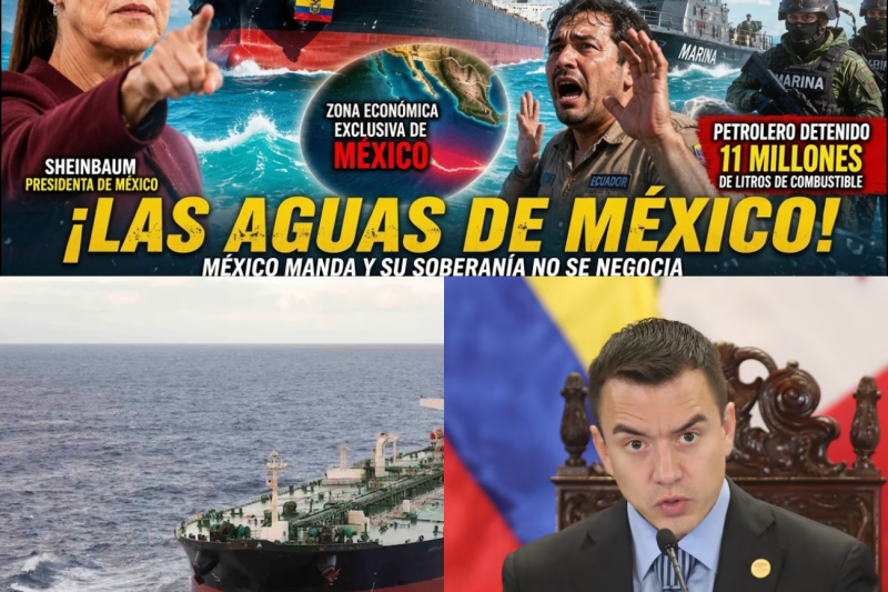 ¡Tensión Máxima en el Mar! México Captura Buque Ecuatoriano y Claudia Sheinbaum Lanza un Férreo Desafío a Washington