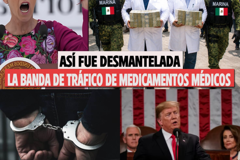 Escándalo sanitario en México: Médicos implicados en una red internacional de narcotráfico.