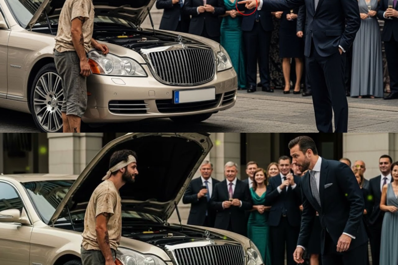 “TE DOY UN MILLÓN SI ARREGLAS ESTE COCHE!” Se burló el Millonario… ¡Y todos se Sorprendieron!
