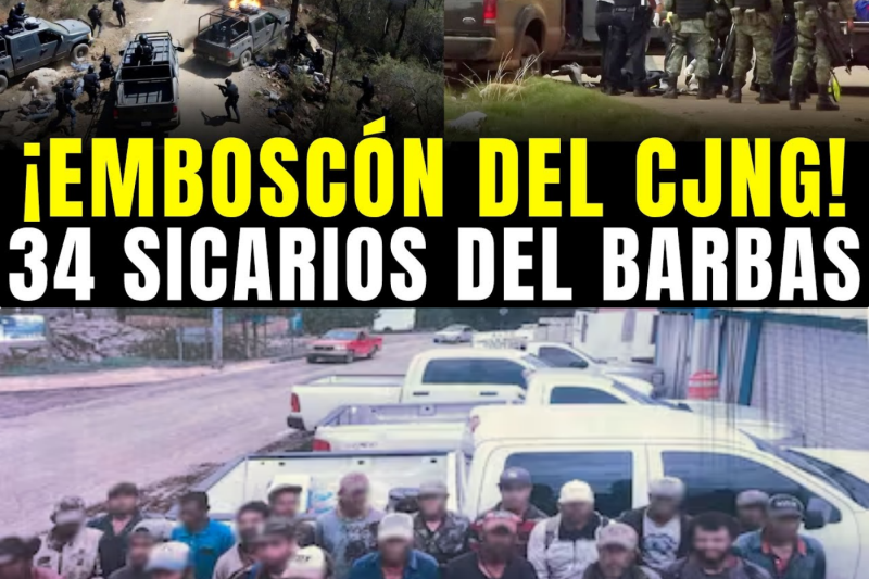 ¡NARCOS LANZAN EMBOSCADA contra “MURCIÉLAGOS” tras CAER 34 SICARIOS del “BARBAS” en la SIERRA!
