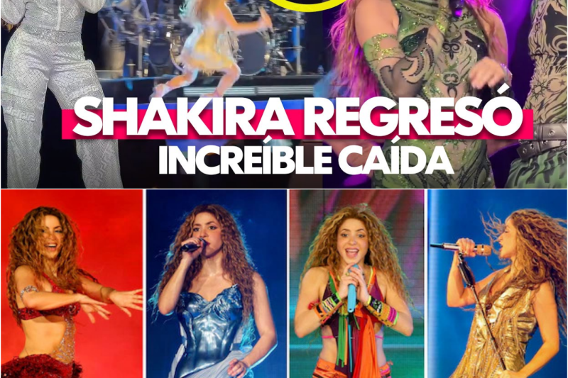 Shakira brilla en su regreso a los escenarios en El Salvador y demuestra su profesionalismo tras sufrir una inesperada caída en pleno concierto