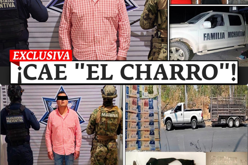 MARINA CAPTURA A “EL CHARRO”, OPERADOR DEL CÁRTEL QUE ASFIXIA MERCADOS DE PUEBLA