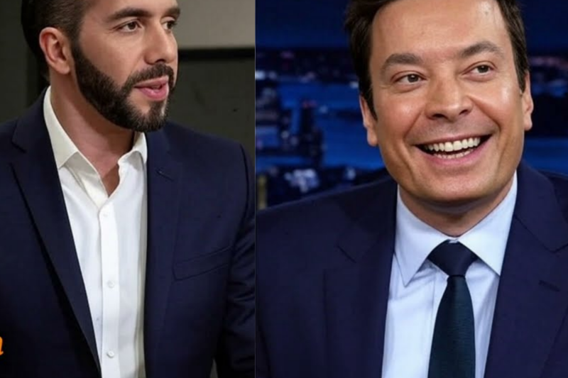 Jimmy Fallon se burló de la presidencia de Bukele Con sus respuestas, Bukele dejó helado al estudio