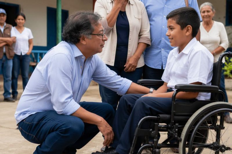 Una silla de ruedas oxidada se rompía cada vez que movían al pequeño, pero él seguía llegando a clases con una sonrisa; la maestra prometió “encontraremos una solución”, aunque ni siquiera imaginaba quién terminaría leyendo su súplica.