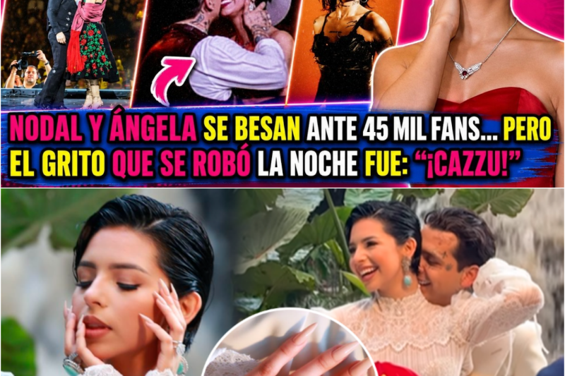 El beso, el anillo y el eco de un fantasma: Cómo el público de la Plaza de Toros le recordó a Nodal y Ángela Aguilar que Cazzu es inolvidable