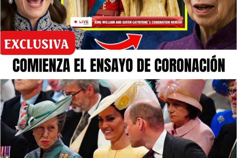 La princesa Ana revela que Guillermo y Catalina fueron captados en los ensayos de la coronación
