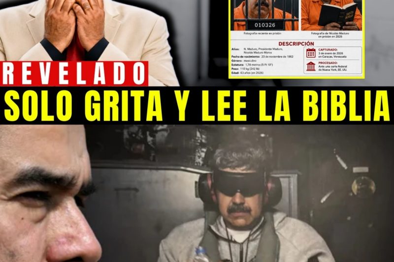 Lo que ocurre con Nicolás Maduro en prisión: Padece, chilla y constantemente orando