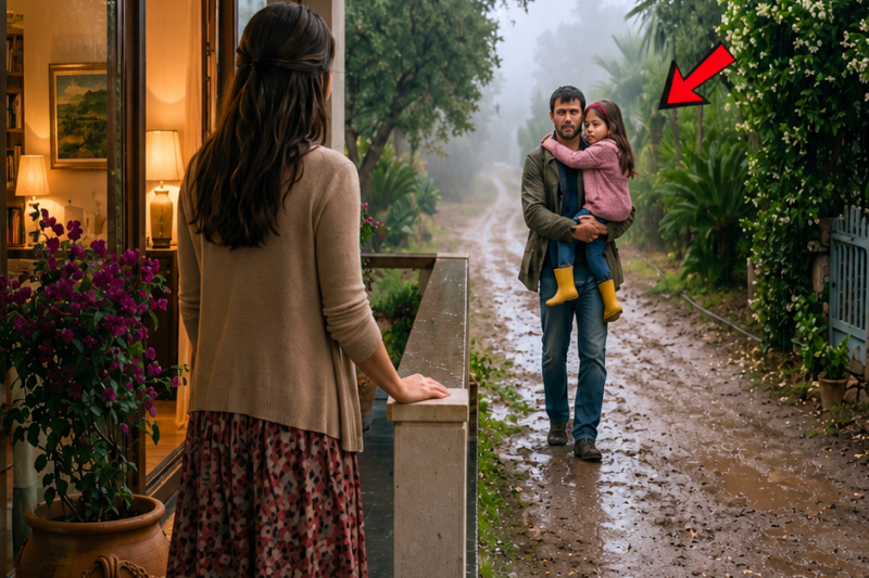 Una Joven Millonaria Viuda Acogió A Un Hombre Y Su Hija Bajo La Lluvia… Y Nunca Pensó Lo Que Sucedió