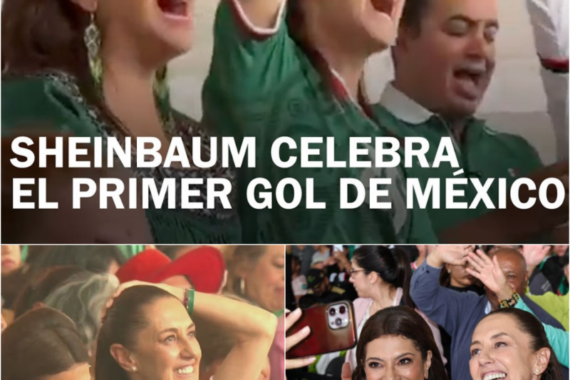 ¡Estalla la locura mundialista!: Claudia Sheinbaum y millones de mexicanos celebran con euforia el histórico golazo de Julián Quiñones en el partido inaugural contra Sudáfrica