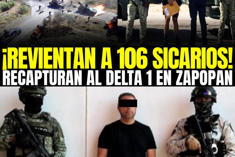 ¡MURCIELAGOS DAN PISO a 109 SICARIOS tras la RECAPTURA de SU LIDER “DELTA 1” en ZAPOPAN!