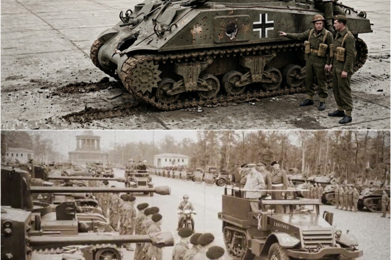 5 Panthers alemanes atacaron — este artillero de Sherman los destruyó con 5 disparos