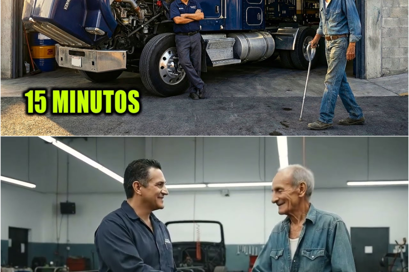 Nadie pudo arreglar el camión… hasta que un mecánico anciano desempleado lo dejó como nuevo.