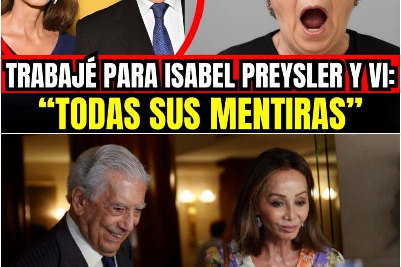 Las manos que no mentían: La modista personal de Isabel Preysler rompe el silencio y revela la desgarradora realidad tras la marcha de Vargas Llosa