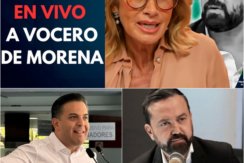 ¡Atrapado en su propia mentira! Adela Micha humilla en vivo a vocero de Morena tras inventar datos para proteger a Rocha Moya