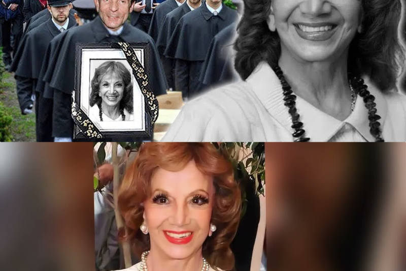 Ana Luisa Peluffo falleció a los 96 años.En su funeral,su hijo abrazó su retrato y lloró amargamente