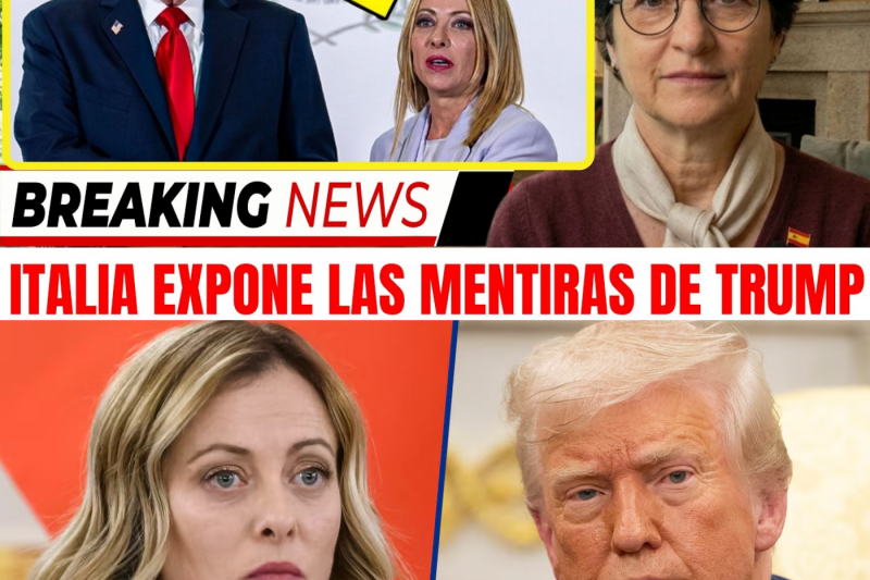 Terremoto diplomático: Giorgia Meloni desmonta en público una invención de Trump y fractura la alianza entre Italia y Estados Unidos