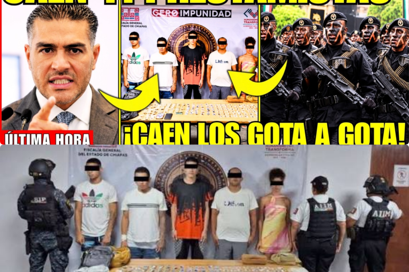 ¡HARFUCH CAPTURA a 11 PRESTAMISTAS GOTA a GOTA tras MEGA OPERATIVO en CHIAPAS!