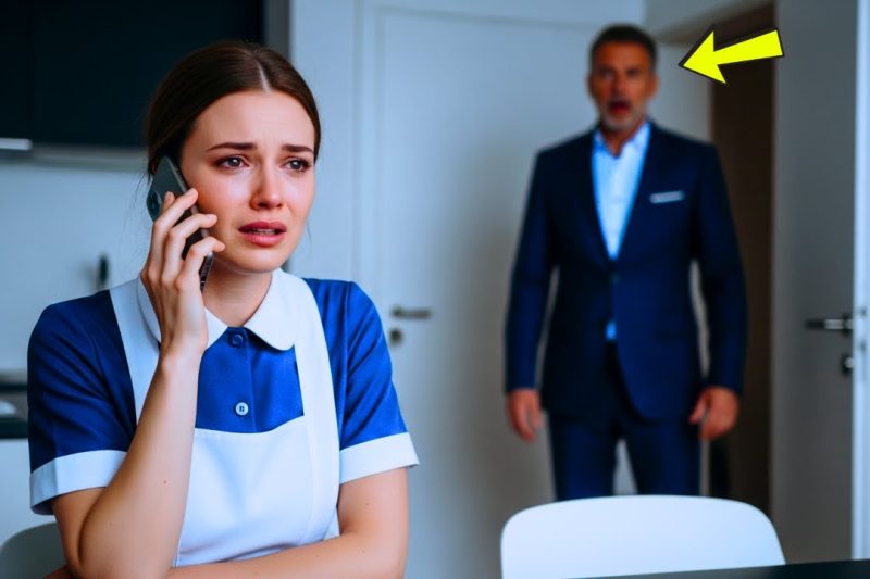 Necesito un novio para mañana” — un millonario oye el secreto de su limpiadora