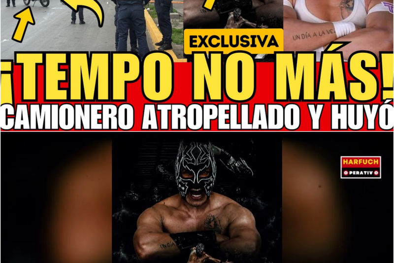 “TEMPO” NO MÁS: UN CAMIONERO FUGITIVO ATROPELLÓ A ‘TEMPO’ EN MOTOCICLETA.”