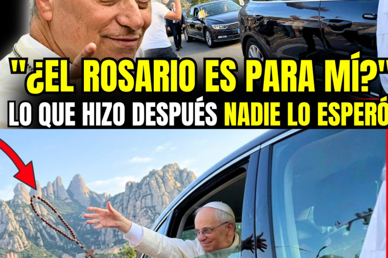 El lazo invisible de la fe en Montserrat: El día que el Papa León XIV rezó con el rosario gastado de un joven desconocido