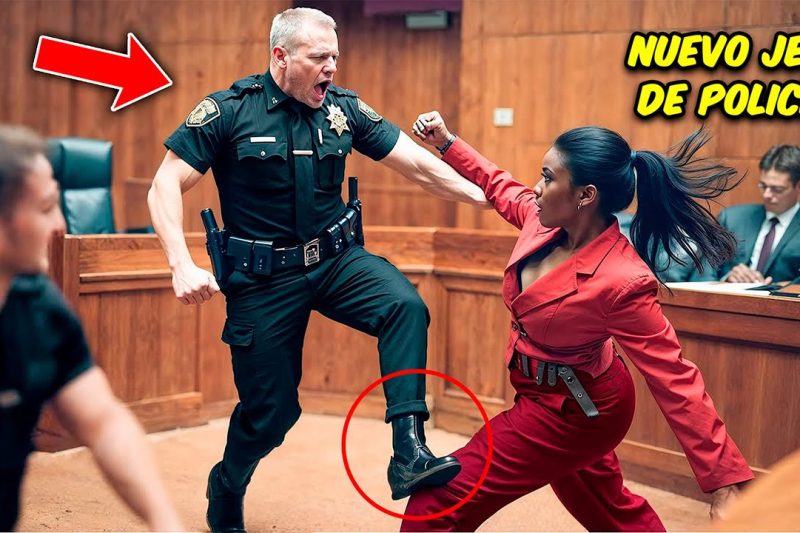 Policía Racista Patea A Mujer Negra En El Tribunal; Resulta Ser Su Nueva Jefa De Policía.