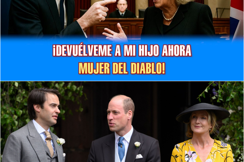 ¡El príncipe William ARRASTRA a Camilla a la Corte Suprema por ABUSAR de George en un programa