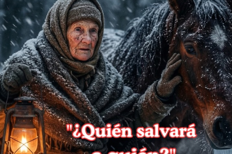 –71°C: Una abuela de 91 años frente a los lobos para salvar a su caballo