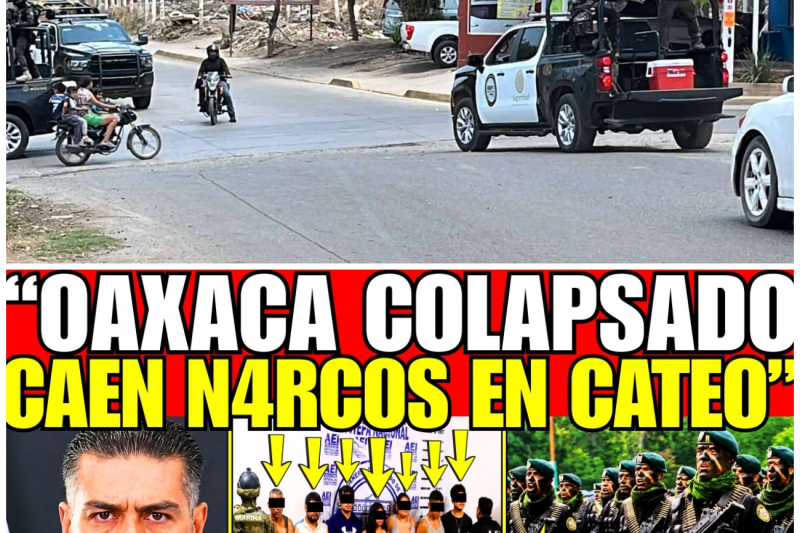 ¡HARFUCH DETIENE a 7 MUGROSOS con ARMAS y VEHICULOS tras CATEO en OAXACA; BRUTAL OPERATIVO!